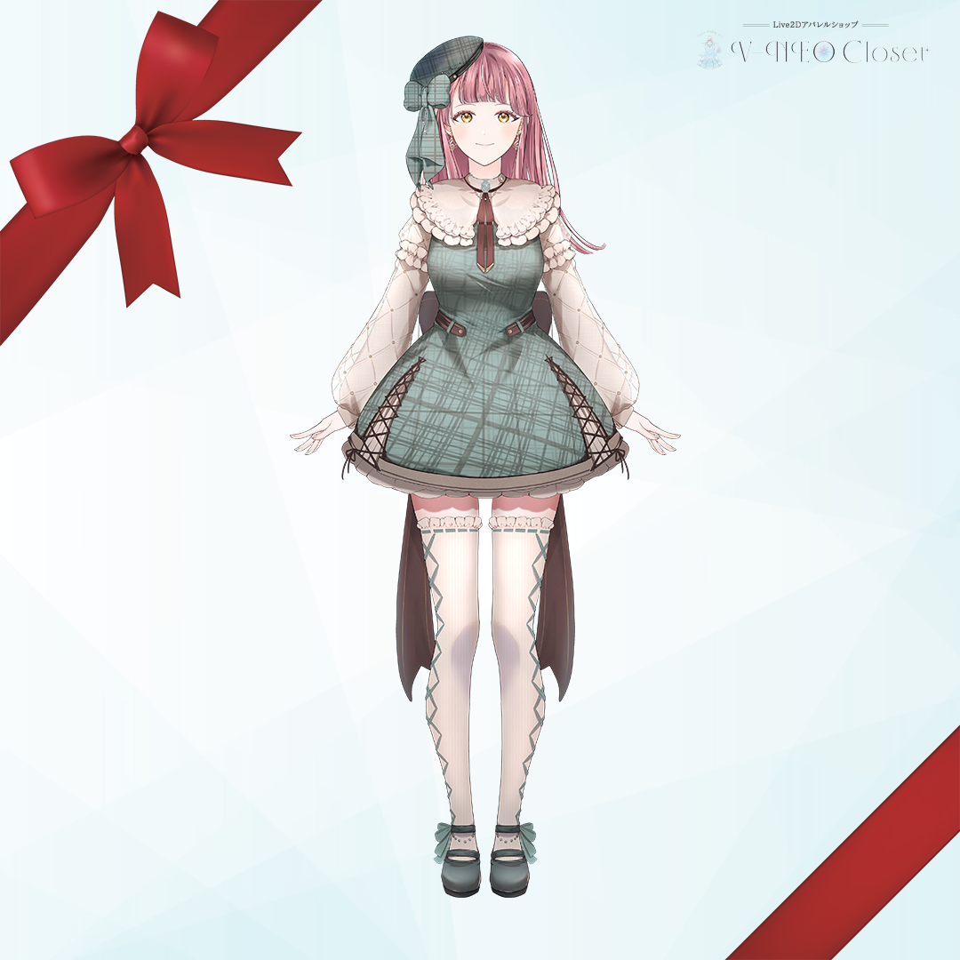 真城ななる×チェックワンピース(Mint)