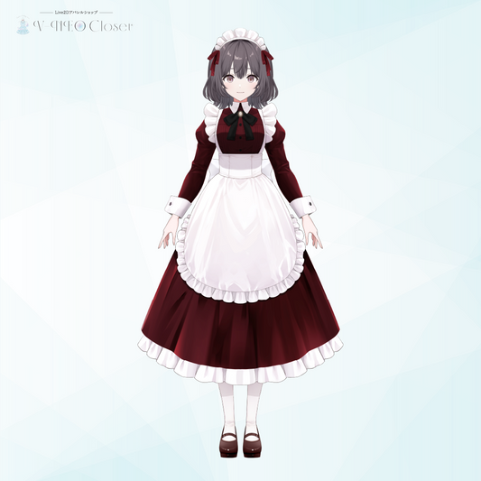 【V-NEO Closet】メイド服(WineRed)