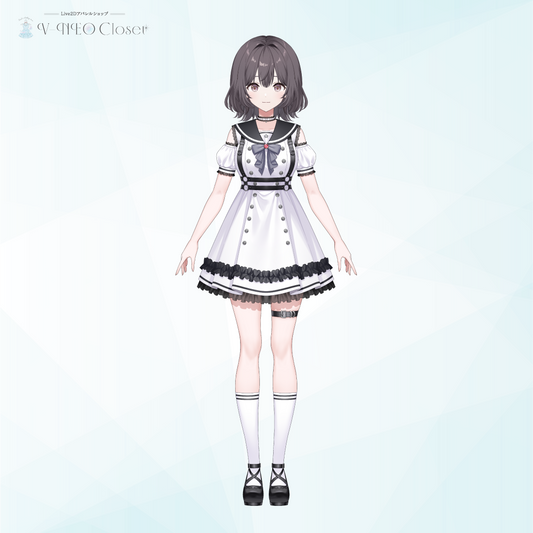 【V-NEO Closet】MAIROタイアップワンピース(White)