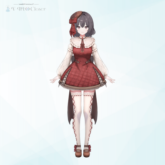【V-NEO Closet】チェックワンピース(Red)