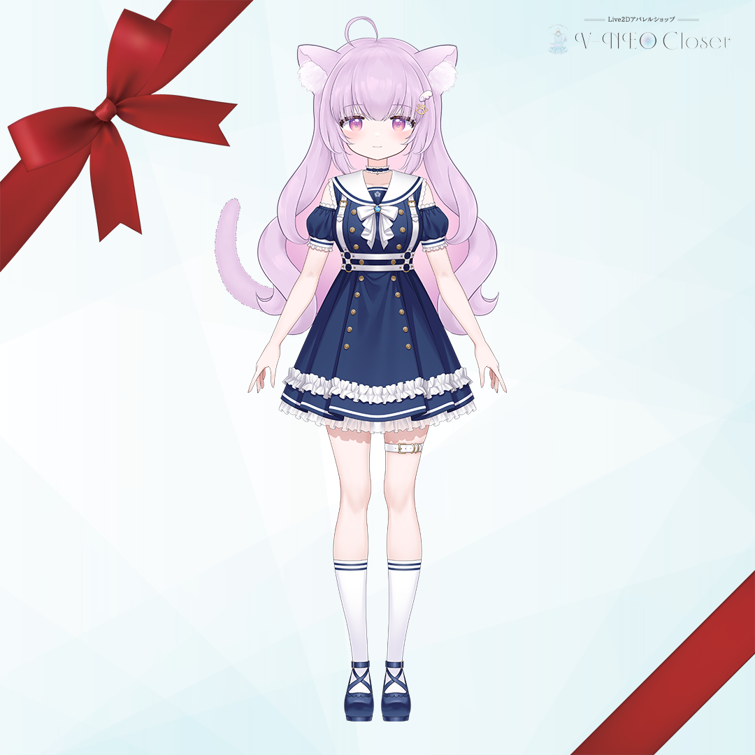 猫戸ネル×ワンピース(Navy)