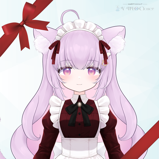 猫戸ネル×メイド服(WineRed)