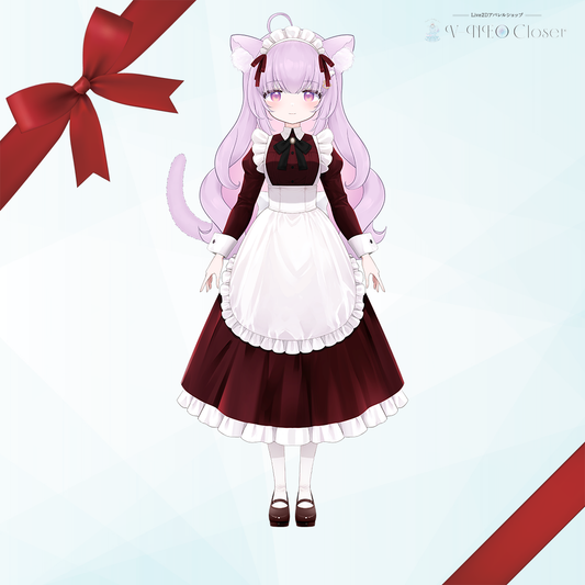 猫戸ネル×メイド服(WineRed)