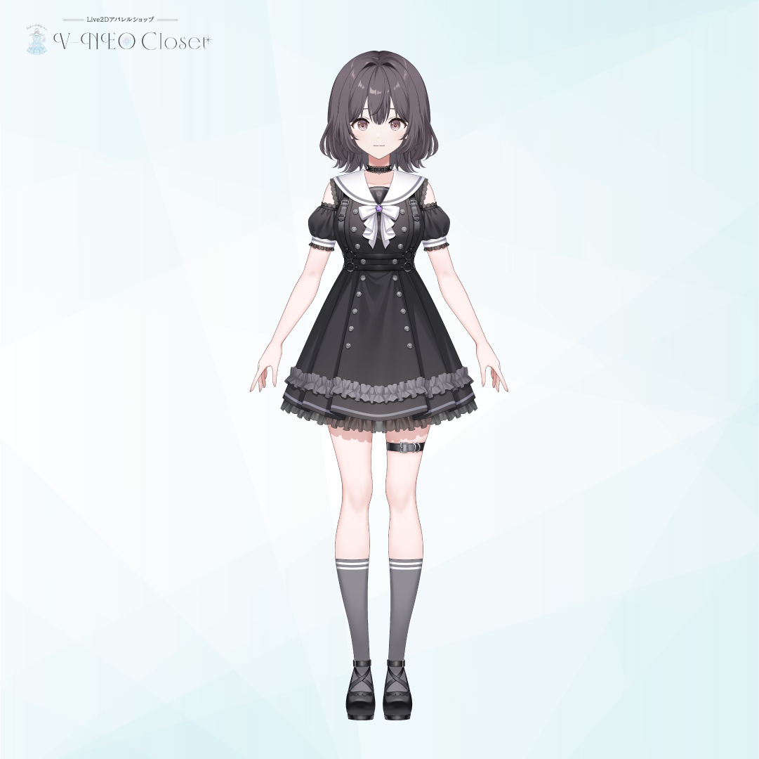 【V-NEO Closet】MAIROタイアップワンピース(Black)