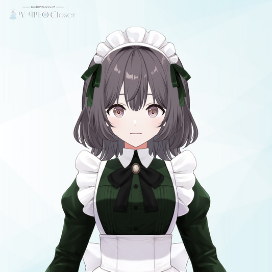 【V-NEO Closet】メイド服(DarkGreen)