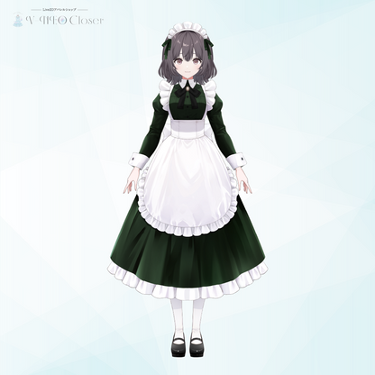 【V-NEO Closet】メイド服(DarkGreen)