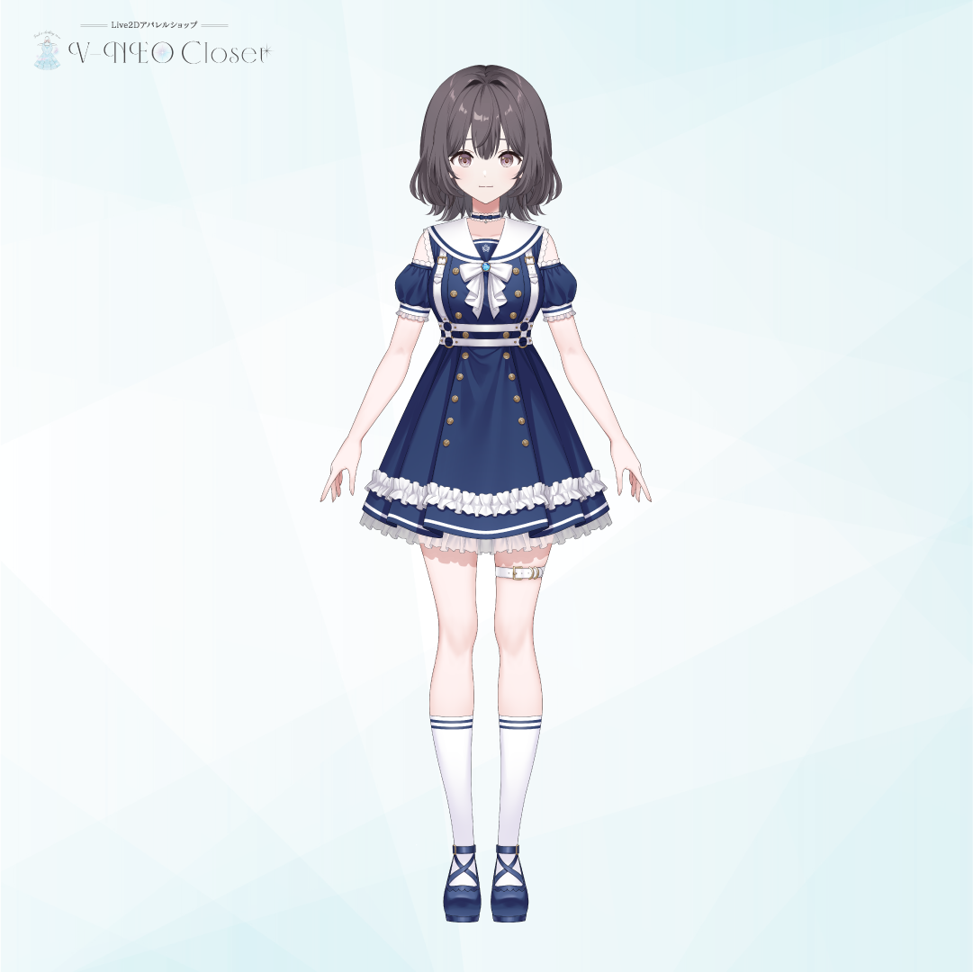 【V-NEO Closet】MAIROタイアップワンピース(Navy)