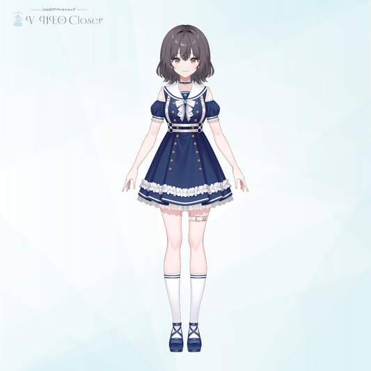 【V-NEO Closet】MAIROタイアップワンピース(Navy)
