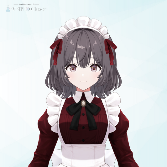 【V-NEO Closet】メイド服(WineRed)